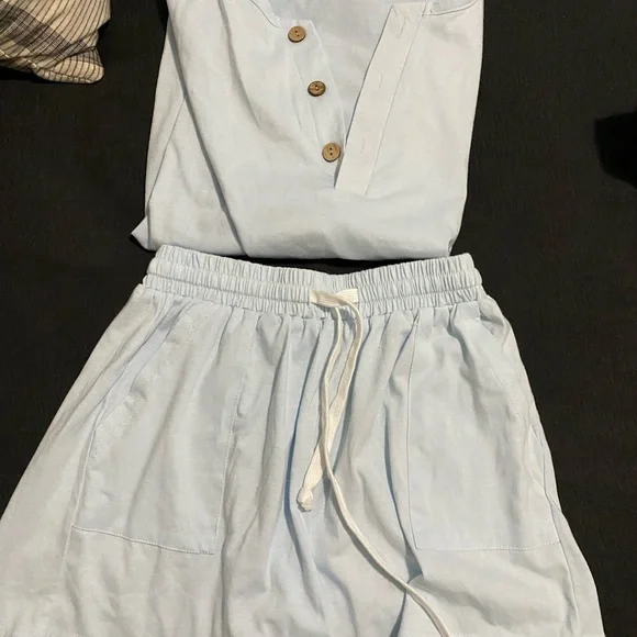 Light blue matching pj set - Picture 3 of 6